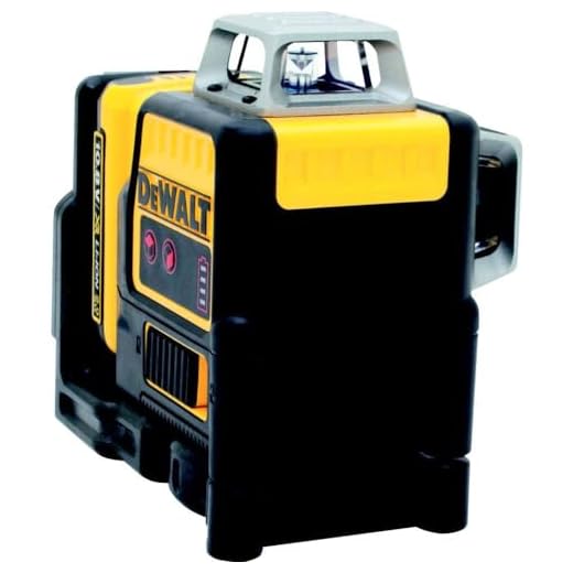 DEWALT Linienlaser (2x 360°, Laserdiode rot, 635 Nm, Laserklasse 2, Lasersichtbarkeit bis 20 m, inkl. 1x 10,8 Volt Akku, Ladegerät, Wandhalterung, Zieltafel, Laserbrille & Koffer) DCE0811D1R-QW