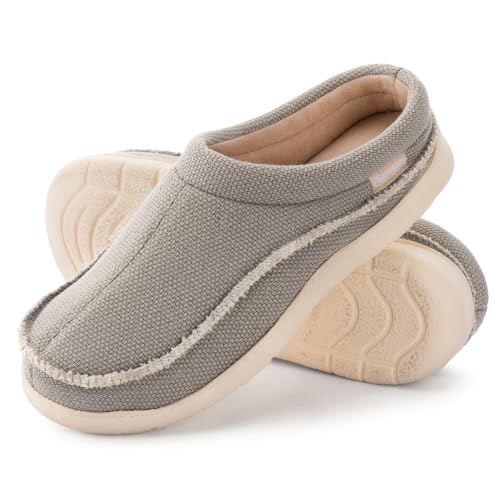Image of Zigzagger Men's Slip On Moccasin Slippers Indoor Outdoor