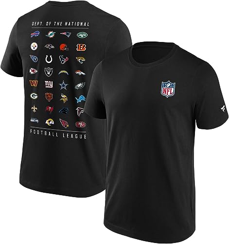 Fanatics NFL All Team Logo Männer T-Shirt schwarz L 100% Baumwolle NFL, Sport