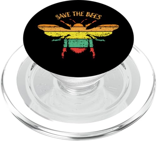 Save the Bees design vintage invecchiato PopSockets PopGrip per MagSafe