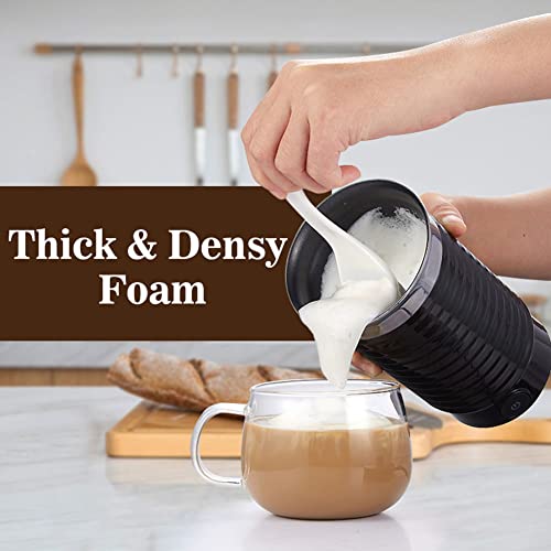 AMLILY Frotura De Leche Espuma Espumadora Fría/Caliente Cappuccino Chocolate Totalmente Automático Calentador De Leche… - Imagen 5