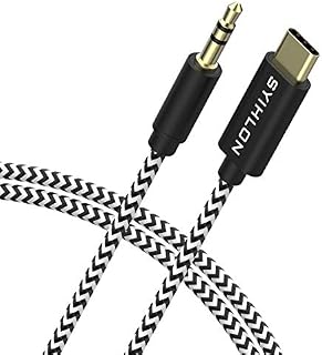 USB C to 3.5mm Aux Cable, Braided Type C to 3.5mm Audio Cable