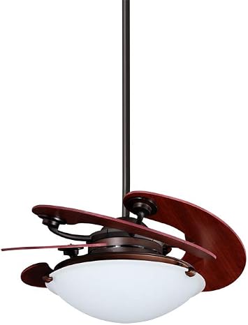 Vento Sole 46 in. Indoor Roman Bronze Ceiling Fan with 5 Mahogany - K-00001