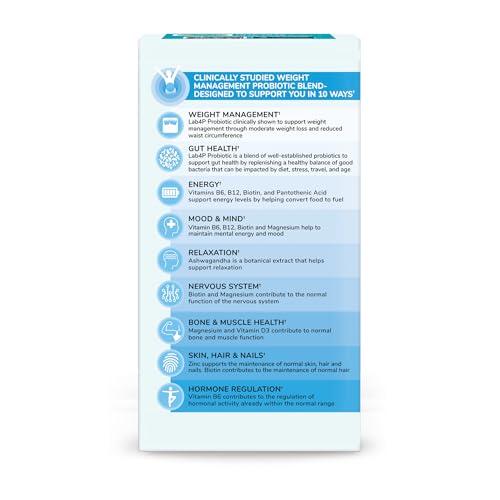 Health & Her Weight Management Probiotics for Women - Perimenopause & Menopause Supplement - Clinically Studied 50bn CFU Probiotics to Support Gut Health, Energy, Mood & Mind, Vegan (60 ct - 1 Month) - Image 6