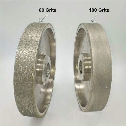 UGLYAF Meule diamantée 80/180/240/600/800/1000, diamètre 6 Pouces, 150mm, Acier Rapide, for Outil électrique de meulage de Pierre métallique(180) – vue 6