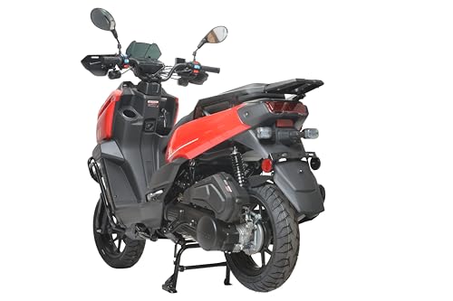 HHH Tank 150 Moped Gas Scooter 150cc Motorcycle Automatic Adult Bike with 12 inch Aluminum Wheels (White) - Thumbnail 6