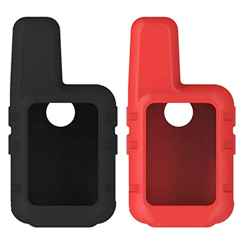 Wearable4U Garmin InReach Mini 2 Pack Silicone Protective Cases (Black/Orange) Bundle