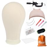 XTREND 22 Inch Canvas Mannequin Head with Stand