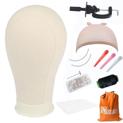 XTREND 21"-24" Canvas Block Mannequin Head