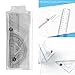 4 Pcs Geometry Math Set 15cm Ruler Set Ruler Protractor Set Triangle Ruler for Kids Classroom Learning