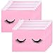 Noverlife 100PCS Eyelash Bags, Eyelash Aftercare Bags, Cosmetic Bags Packaging with Small Zipper, Empty Lash Makeup Storage Bags Pouches Women Travel Pouch Cases, 6