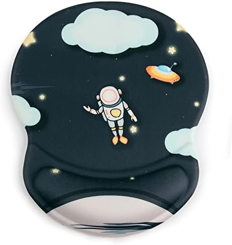 Xcosmic Mouse Mat Wrist Support, Anime Silicone Comfort Gel Mouse Mat with Non-slip PU Base, Ergonomic Mouse Pad Relieve Wrist Discomfort for Office Study Gaming (GB10 datura)