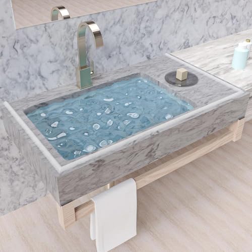 Image of Silicone Shower Door Water Barrier, Waterproof Shower Threshold Water Stopper Strip, Self Adhesive Bathroom Floor Water Dam for Bathtub, Kitchen & Wet Room