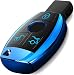 Intermerge for Mercedes Benz Key Fob Cover, Premium Soft TPU Key Case Cover Compatible with Mercedes Benz C E S M CLS CLK G Class Keyless Smart Key Fob_Blue