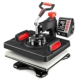 TUSY Upgraded Heat Press, 12’’x15’' Intelligent Heat Press Machine, Memory Function for 3 Modes, Digital Swing Away Sublimation Heat Press Machine for T-Shirt, Pillow