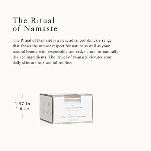 Rituals Namaste Natural Active Firming Day Cream Refill - Face Moisturizer & Neck Cream With Gotu Kola, Shea Butter, Sesame Oil & Holy Lotus - 1.6 Fl Oz #TOP2
