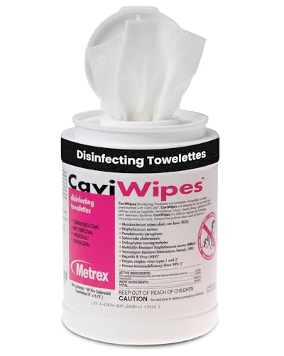 Metrex CaviWipes Disinfecting Towelettes – Durable Non-Woven Disinfecting Wipes for