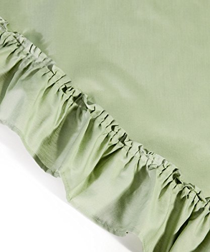 Ellis Curtain Stacey 54-By-13 Inch Ruffled Filler Valance (Sage) #TOP6