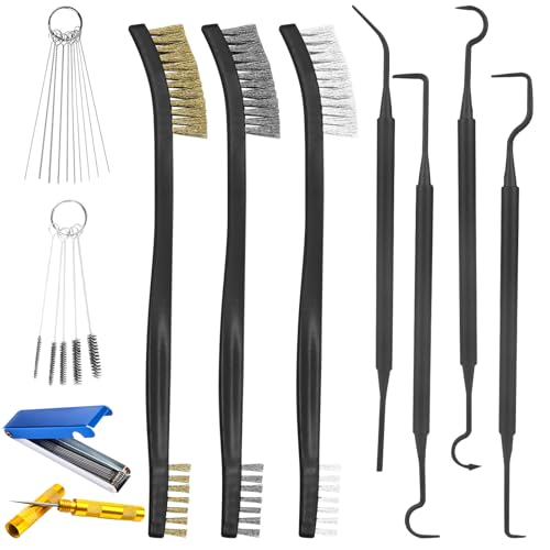 11Pcs Carburetor Cleaning Tool, Carb Jet Cleaning Kit & Welding