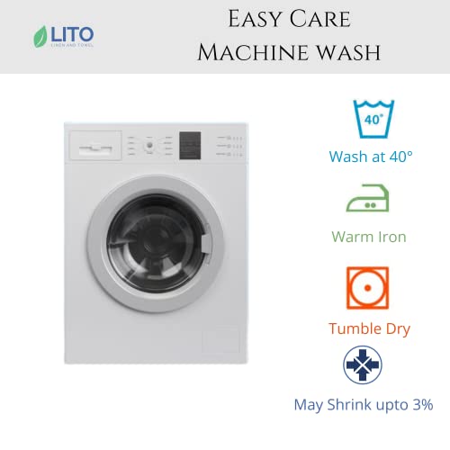 Lito Linen And Towel Kitchen Towels | 100% Cotton Dish Towels Premium Quality | 18"X28" Vintage Plain Natural 6-Pack | Hand Towels, Tea Towels, Dish Cloth| Highly Absorbent Bar Towels #TOP6