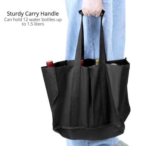 Bolsas de transporte para 12 botellas QWORK ideales para camping y compras 5