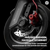 Segway-Ninebot F3 Pro D, E-Scooter mit Straßenzulassung für Erwachsene, 70km Reichweite im Eco-Modus, 120kg Tragfähigkeit, doppelte hydraulische Federung, Smart Display – Ansicht 5
