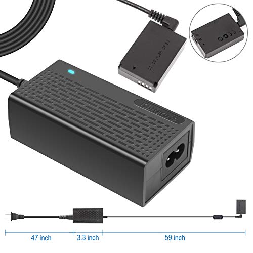 Kimaru Ack-E12 Dr-E12 Dc Coupler Lp-E12 Dummy Battery Ac Power Adapter Kit For Canon Eos M10,Eos M50,Eos M50 Mark Ii,Eos M100,Eos M200,Eos M,Eos M2,Kiss M,Kiss M2 Cameras. #TOP1
