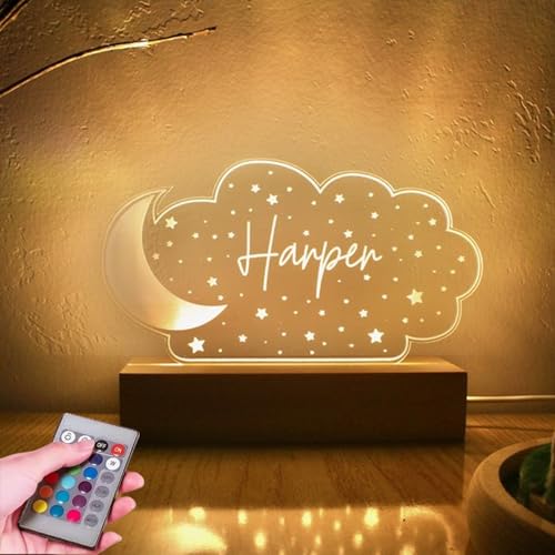 Lámpara de noche personalizada con luz LED acrílica miniatura 1
