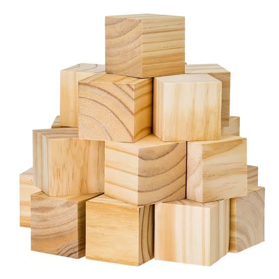 Natural Unfinished Wooden Blocks, 1 Inch, Pack of 20 Cubes-image-40