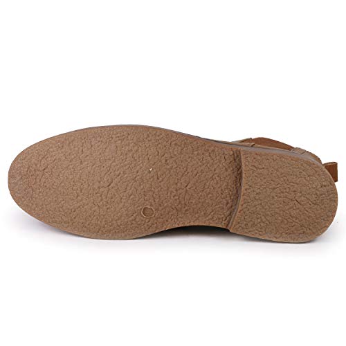 Metrocharm Mc140 Men's Dress Wing Tip Casual Ankle Chelsea Boot (13, Tan) #TOP5