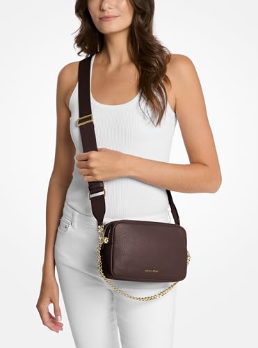 Image of Michael Kors Bryant Medium Double Zip Chain Camera Crossbody Bag