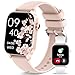 Reloj Inteligente Mujer con Llamadas y Asistente Voz, 1,8" Smartwatch 100+ Modo Deportivos, Pulsómetro, Monitor Sueño/SpO2 , Podómetro, 2 Correas Impermeable Pulsera Actividad para iOS Android, Rosa