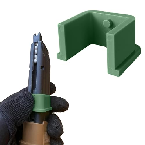 Airsoft Speed Loader for Pistol Magazines Quick and Easy Reload (Dark Green)