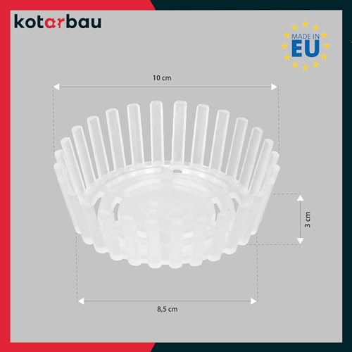 Miniatura 3 de Kotarbau Set De 20 Unidades Pesos De Fermentación - Rejilla De Fermentación Para Tarros - Polipropileno - 100 Mm - Transparente - Accesorio Para Conservas