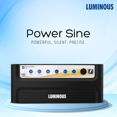 Image of Luminous Power Sine Black 800 Sine Wave Inverter for Home,Office & Shops | 700VA Inverter | Reliable Power Backup | High Performance | Easy Installation | 36 Months Warranty
