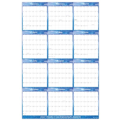 Vibrant Focus 2027 Annual Calendar, Jan. - Dec. 2027, 34.7"x22.8"