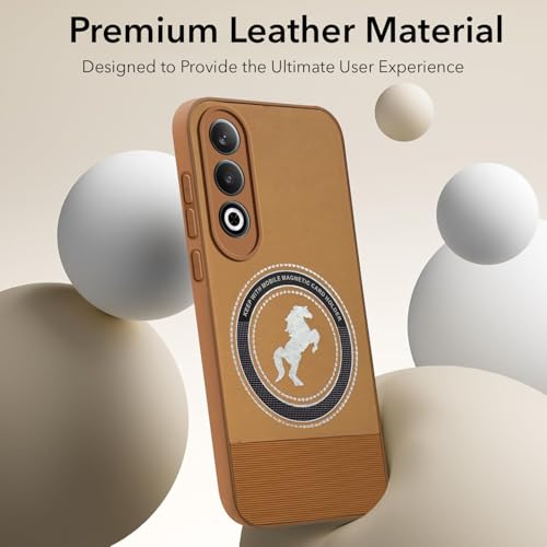 Image of Jkobi PU Leather Finish Back Cover Case for Oneplus Nord CE 4 (Professional Minimalist Texture | MagSafe Compatile | Camera Protection | Sleek Sober Formal)