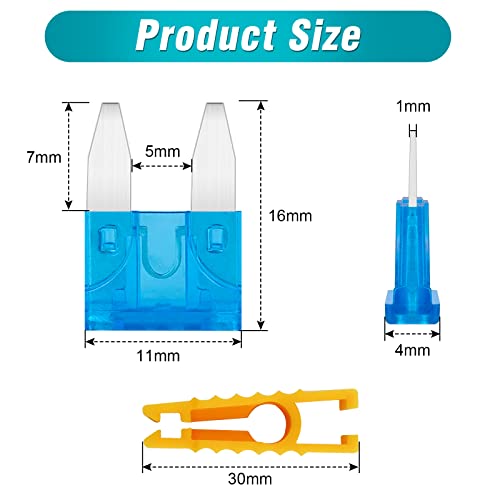 JatilEr Car Fuses Blade 30 Pcs, Blade Fuses Mini, Automotive Replacement Fuses 2Amps 3A 5A 7.5A 10A 15A 20A 25A 30A 35A 40A with 1 Safety Puller for Car Camper Truck Motorbike - Image 5