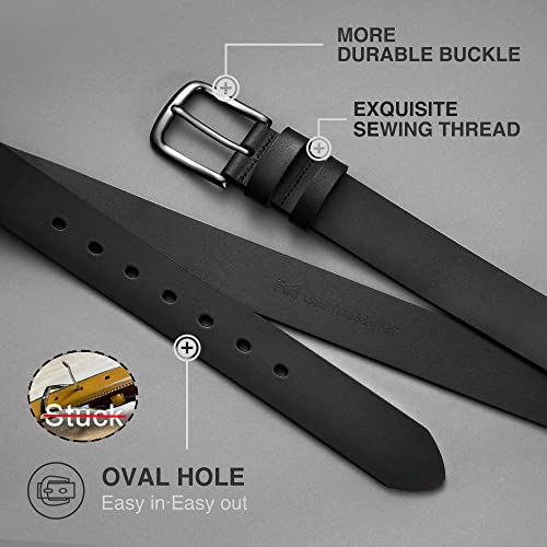 Image of CHAOREN Full Grain Leather Belt for Men, Work Belts for Men Heavy Duty, Daily Wear for Jeans Pants