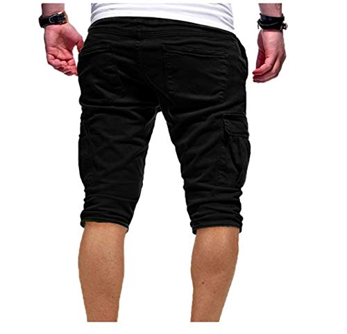 Andongnywell Men's Drawstring Sports Shorts Quick Dry For Workout Running Training Multiple Pocket Short Pants (Dark Grey,Medium) #TOP1