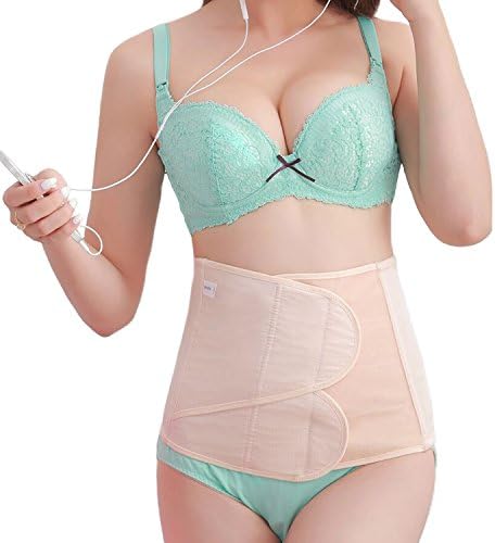 Picotee Women Postpartum Belly Wrap Belly Band C Section Recovery Belt Abdominal Binder Girdle(Nude XL)
