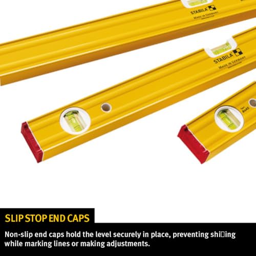 Image of STABILA PRO SET 80 AS Spirit Level Set, includes: 48, 24, and 12 Inch Levels Plus Carrying Case, Cat. Number 29840