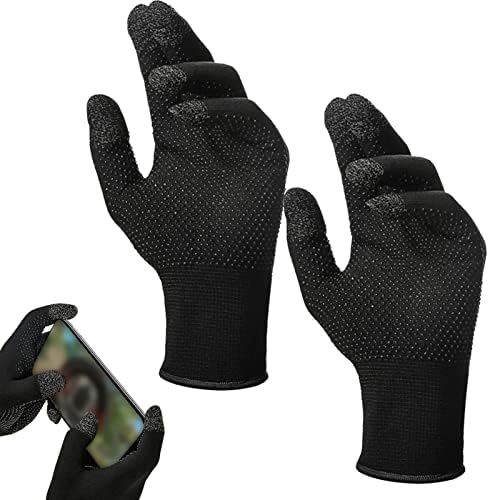 Moonyan Touch Screen Winter Gloves,Thin Thermal Gloves,Touchscreen Gloves Windproof Thermal Non-slip Gloves Black For Men Women Running Driving Cycling Climbing Hiking Skiing