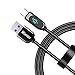 Produktbild Mixnon USB C Kabel,Ladekabel Usb C mit visueller Anzeige der Ladeleistung,5A 40W 480Mbps Schnellladekabel und Datenkabel,kompatibel mit Galaxy S21 S20 Huawei P40 P30 1,2m (Schwarz)