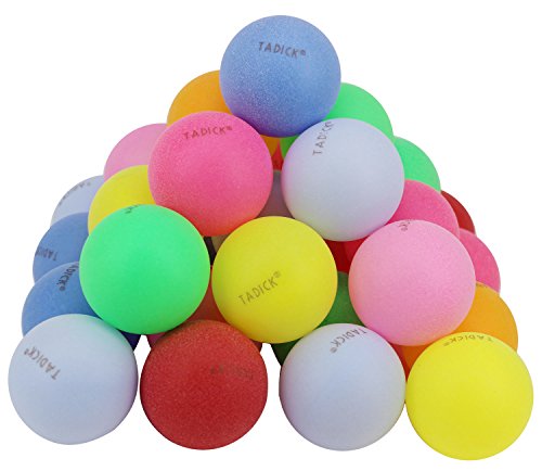 Tadick 100 Pack Beer Ping Pong Balls Plastic Multiple Color Table Tennis Ball #TOP2