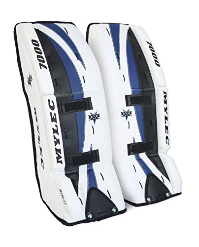 MyLec Ultra Lite 7000 Goal Pad, Lightweight & Durable Adult & Youth Shin Guards, Smart Strap System Shin Pads, Breathable Material, Foam Padding with Deep Leg Channels, Flat Front Design Leg Guards