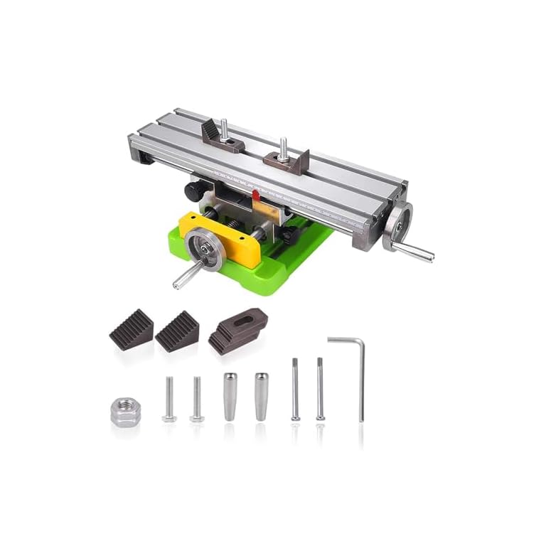 Productafbeelding van Multifunctionele werktafel frezen werktafel, mini-frezen werktafel, freesmachine samengestelde boren schuiftafel voor bankboor Adjustme X-Y (6350 grootte) voor vergelijking en koopadvies