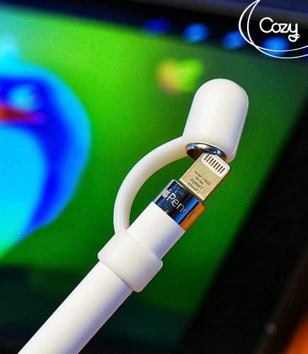 Pencilcozy For Apple Pencil Accessories | Cap Replacement And Holder, Protective Cover & Tether Prevents Damage, Works With Apple Ipad Pro Apple Pencil Gen 1 (Cap Included) (White) #TOP6