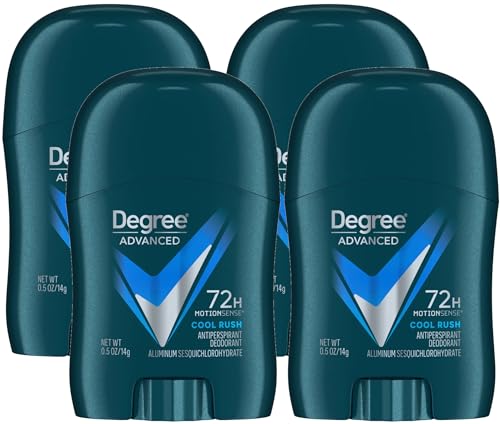 Travel Size, Cool Rush Travel Size (Pack of 4) 72-Hour MotionSense Antiperspirant & Deodorant, 0.5 oz Stick comes with Toothpicks & Dispenser