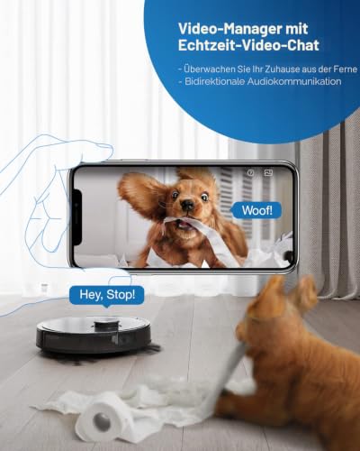 Foto von ECOVACS DEEBOT T9 AIVI Saugroboter mit Wischfunktion (3000Pa AIVI Menschen-/Hindernisvermeidung (DEEBOT T9AIVI)